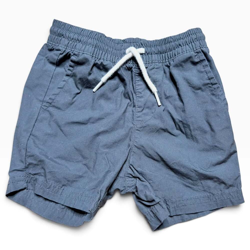 Old Navy Solid Pull On Shorts Size 18-24M Gray Panther Pre-owned